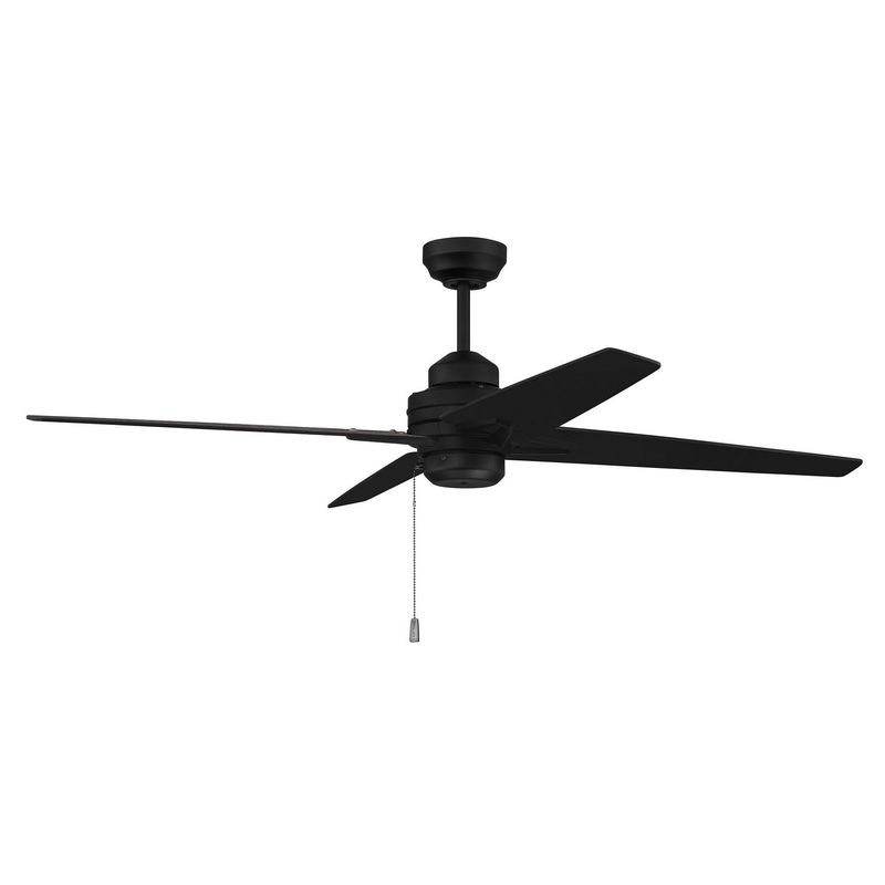 Maddie 52``Ceiling Fan in Flat Black