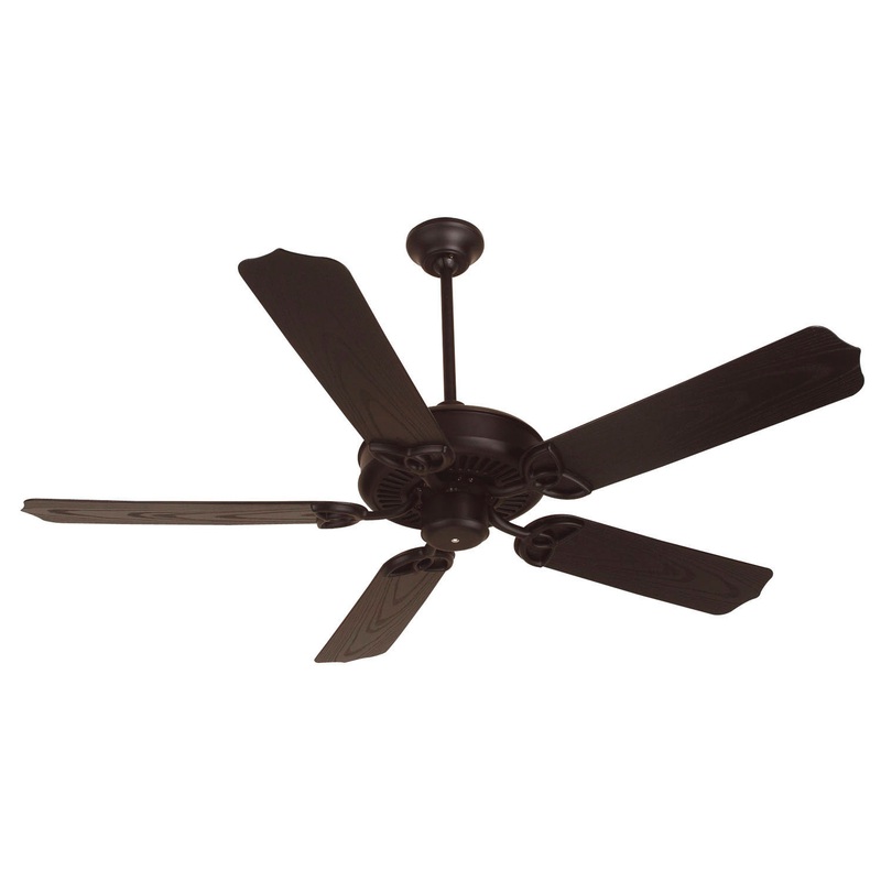 Outdoor Patio Fan 52``Ceiling Fan Kit in Brown
