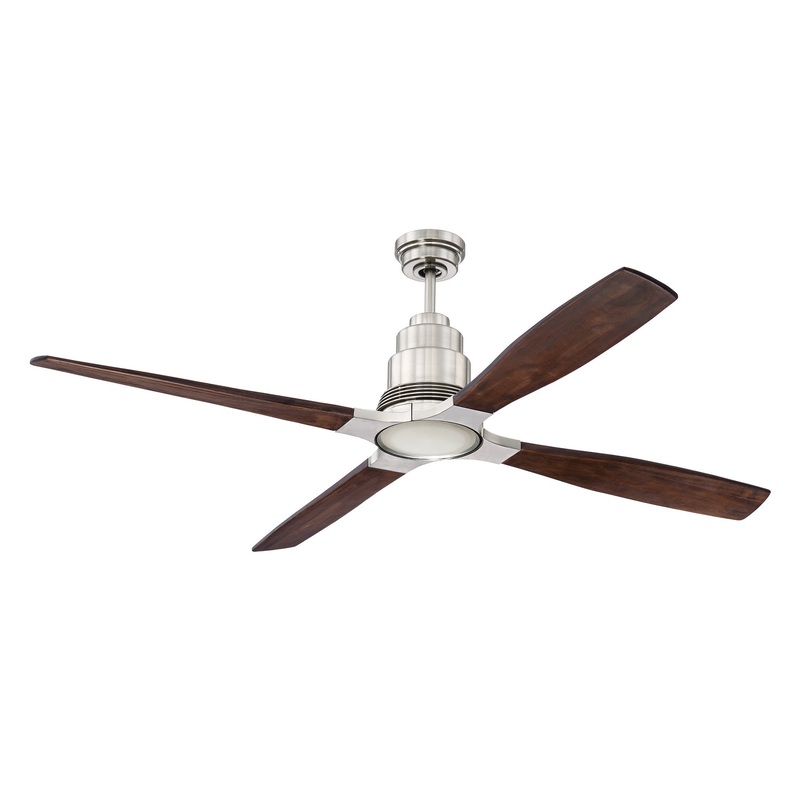 Ricasso 60``Ceiling Fan Kit in Brushed Polished Nickel