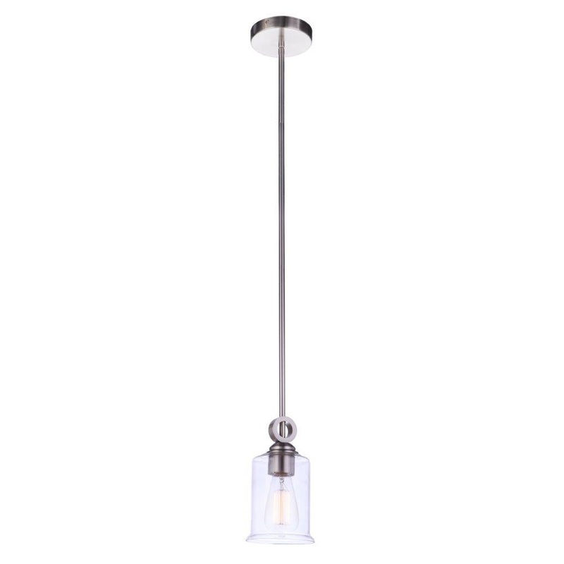 Romero One Light Mini Pendant in Satin Brass