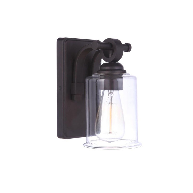 Romero One Light Wall Sconce in Espresso