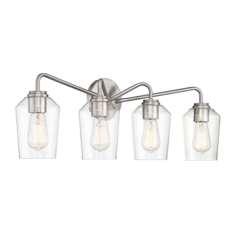 Shayna Four Light Vanity in Brushed Polished Nickel