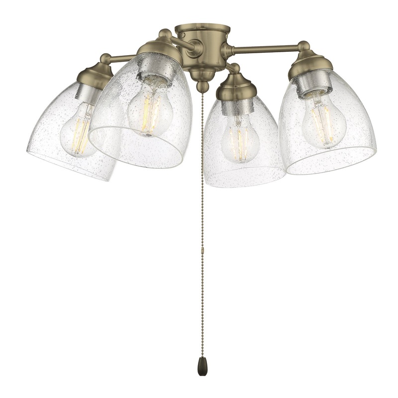 Universal Light Kits LED Fan Light Kit in Satin Brass