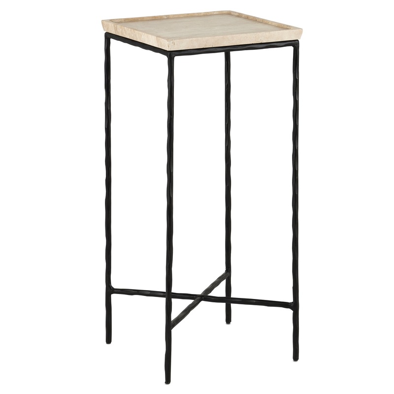 Accent Table in Natural/Black
