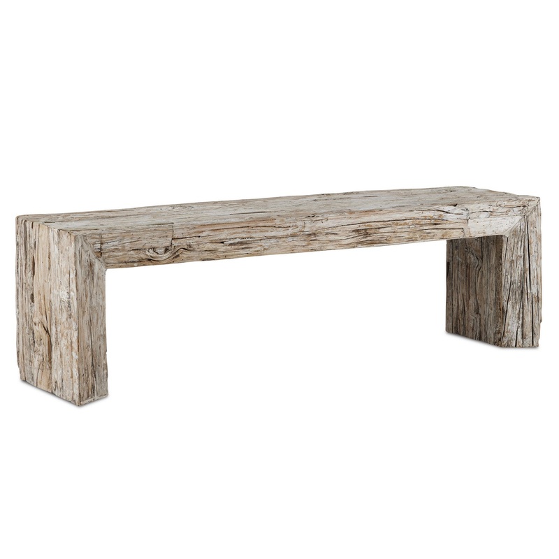 Bench in Whitewash