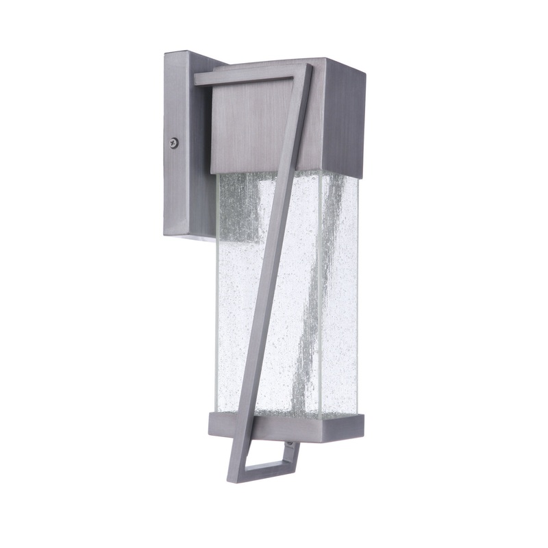Bryce LED Outdoor Lantern in Brushed Titanium