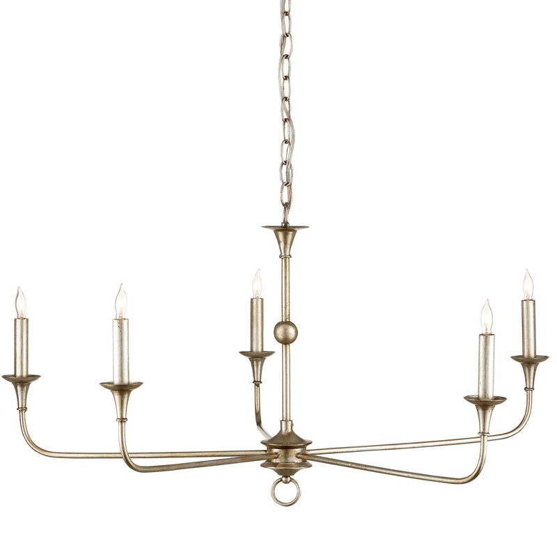 Five Light Chandelier in Champagne