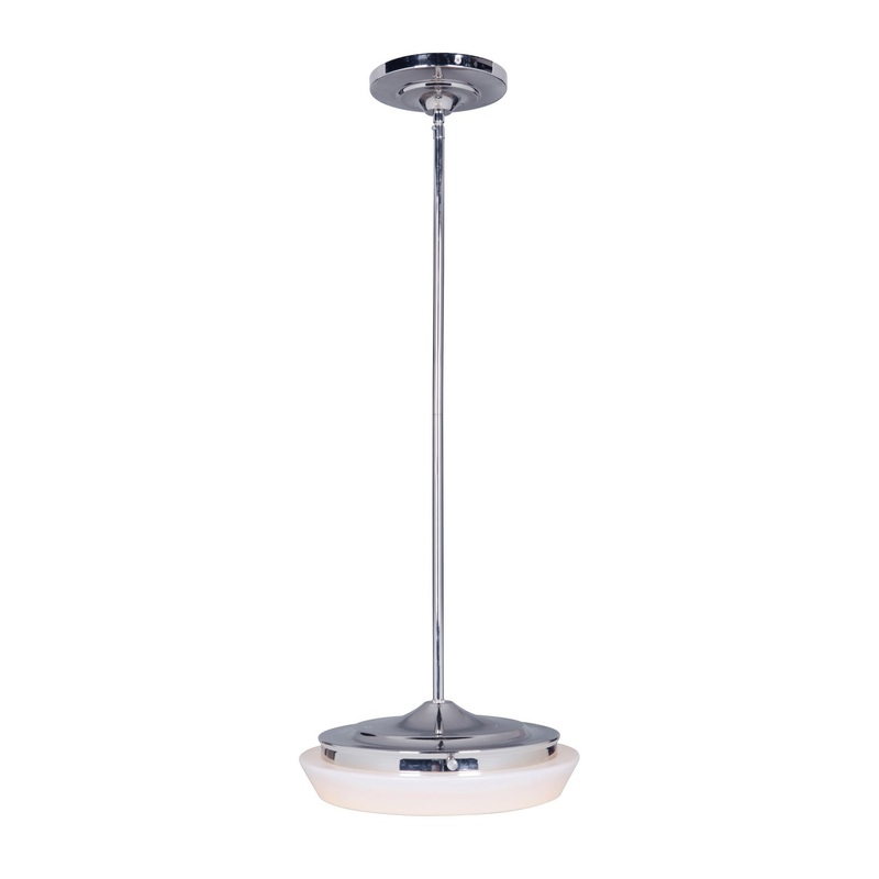 Mini Pendant One Light Mini Pendant in Polished Nickel
