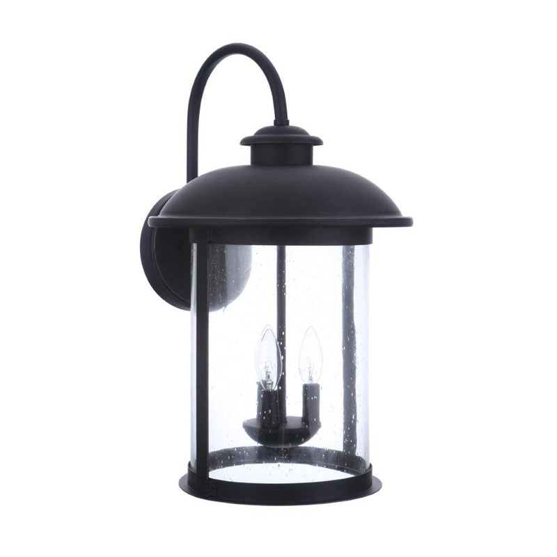 O Fallon Three Light Outdoor Lantern in Dark Bronze Gilded