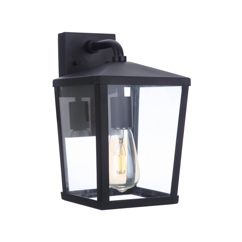 Olsen One Light Outdoor Lantern in Midnight