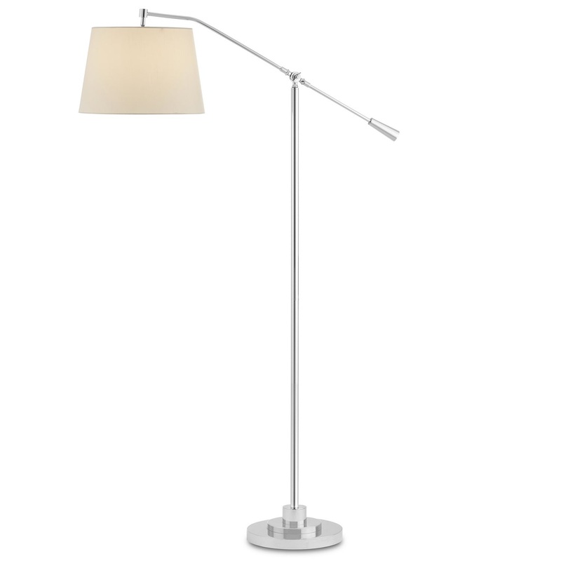 One Light Floor Lamp in Polished Nickel