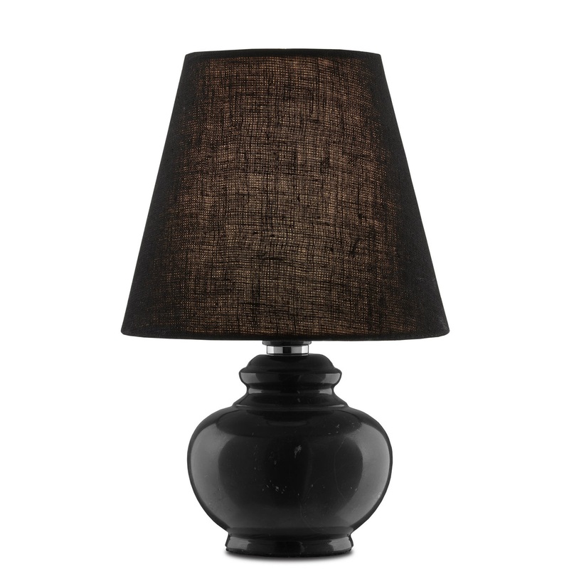 One Light Table Lamp in Black
