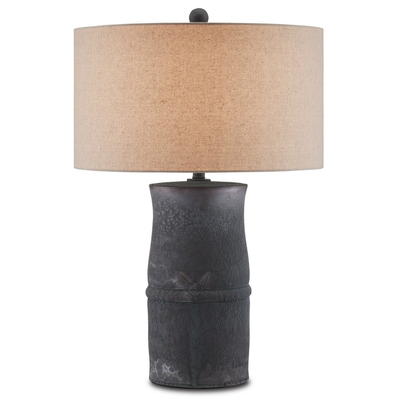 One Light Table Lamp in Charcoal