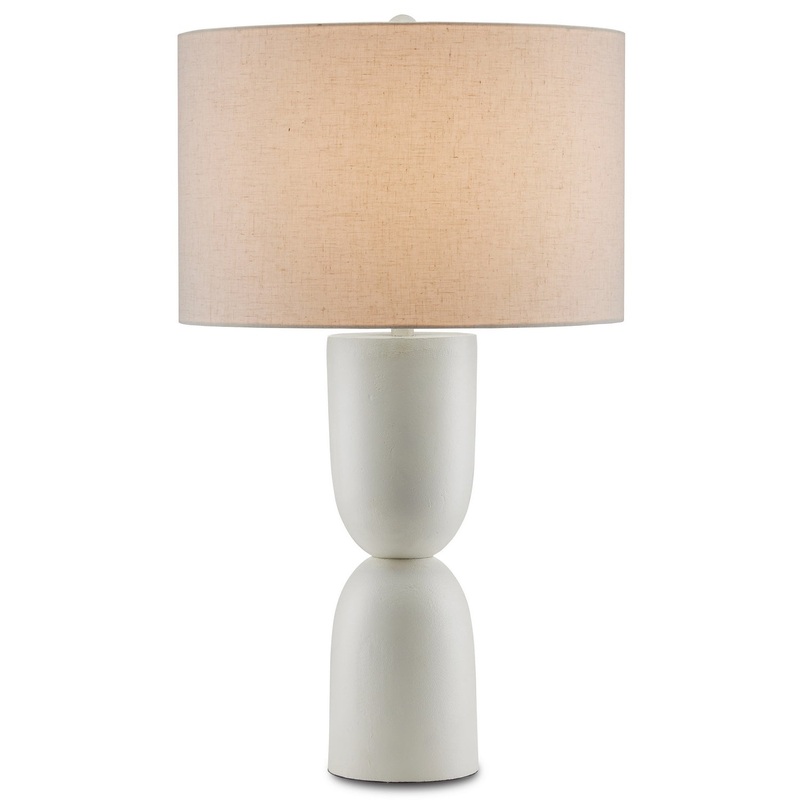 One Light Table Lamp in White