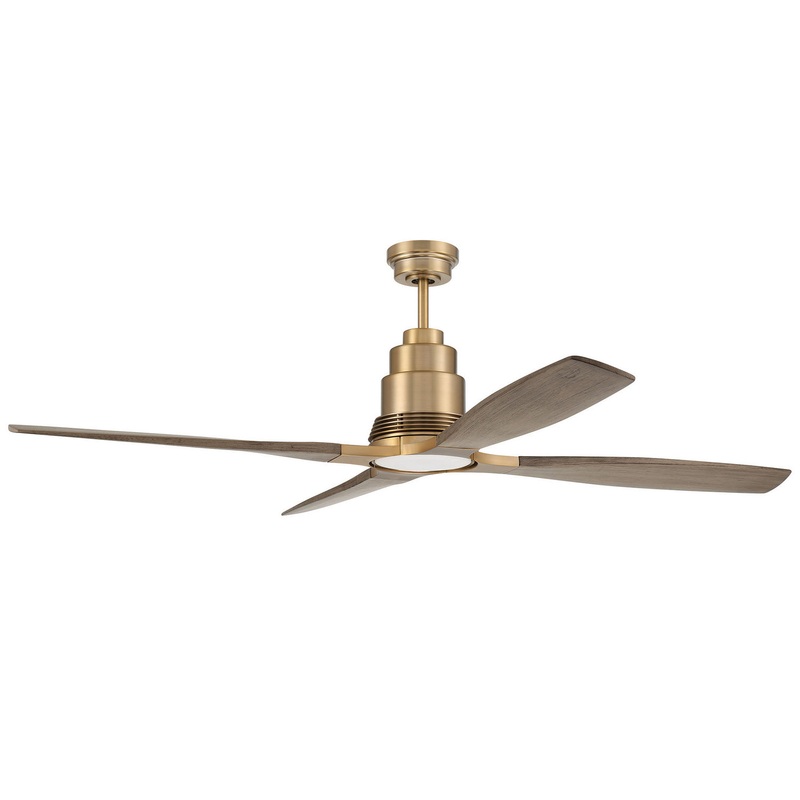 Ricasso 60``Ceiling Fan in Satin Brass