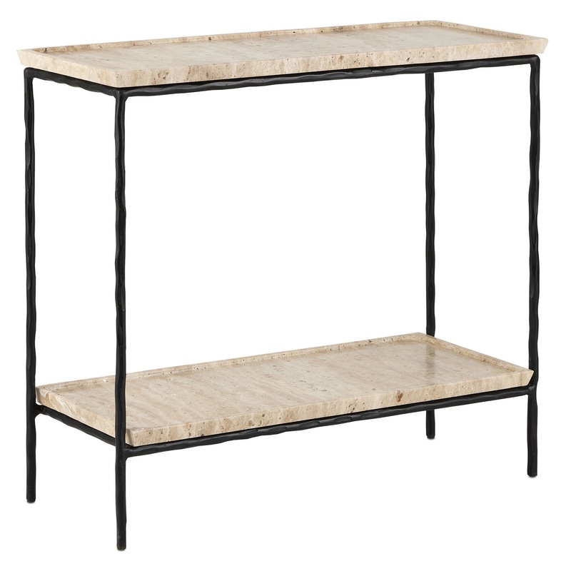 Side Table in Natural/Black