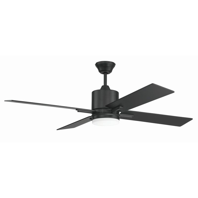 Teana 52``Ceiling Fan in Flat Black