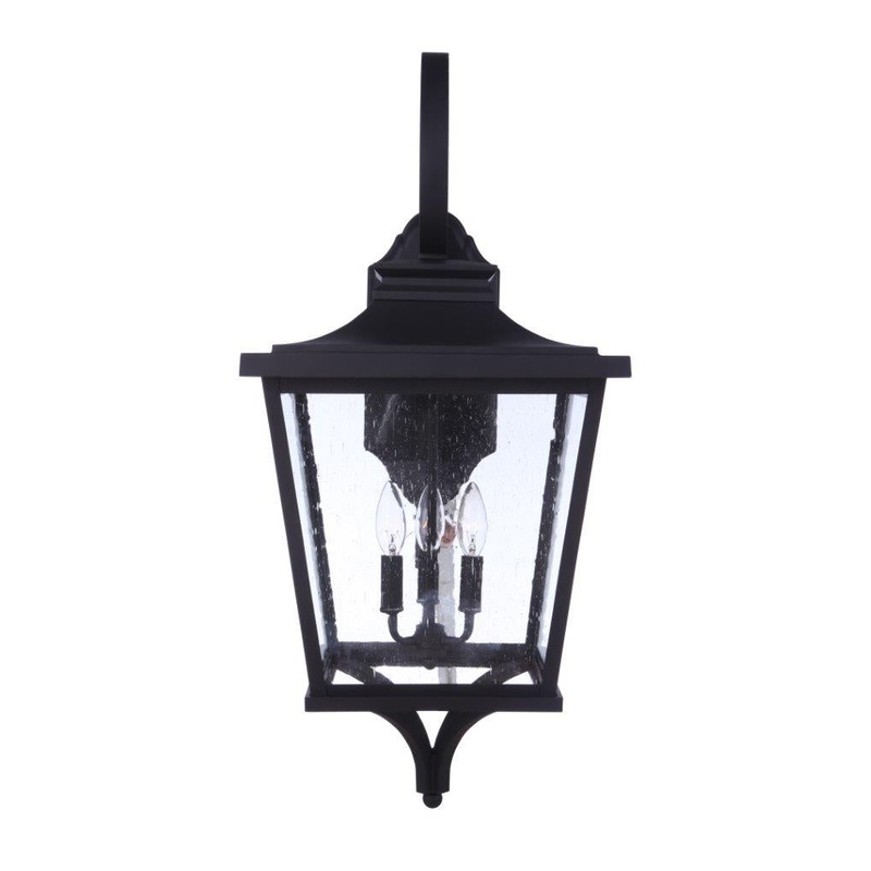 Tillman Three Light Outdoor Lantern in Matte Black