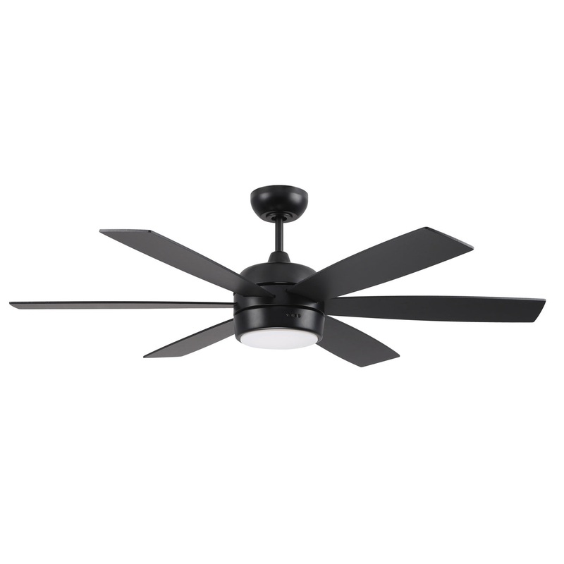 Trevor 52``Ceiling Fan in Flat Black