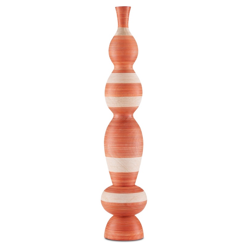 Vase in Orange/Natural