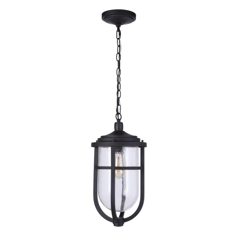 Voyage One Light Outdoor Pendant in Midnight