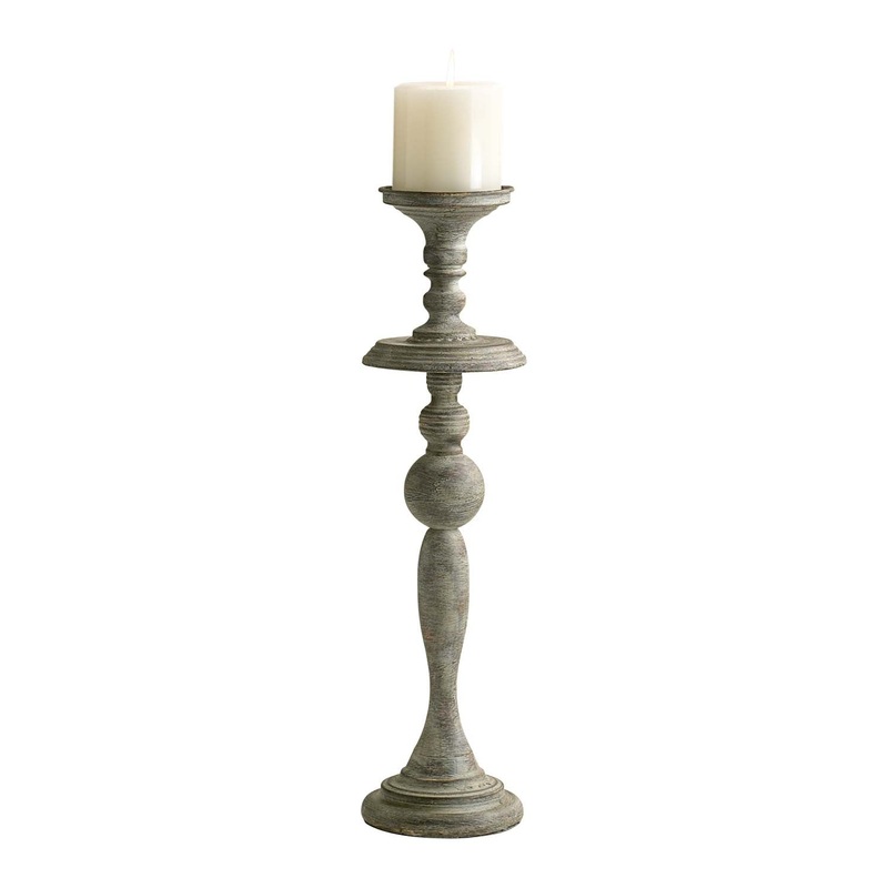 Bach Candelabra in Distressed Antiqued White