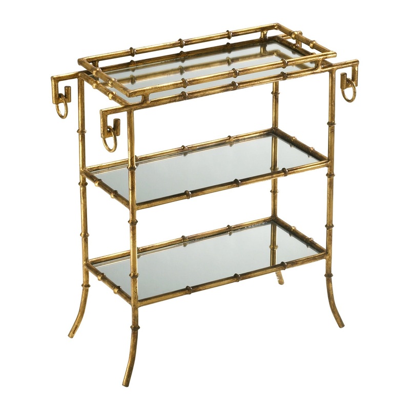 Bamboo Tray Table in Gold