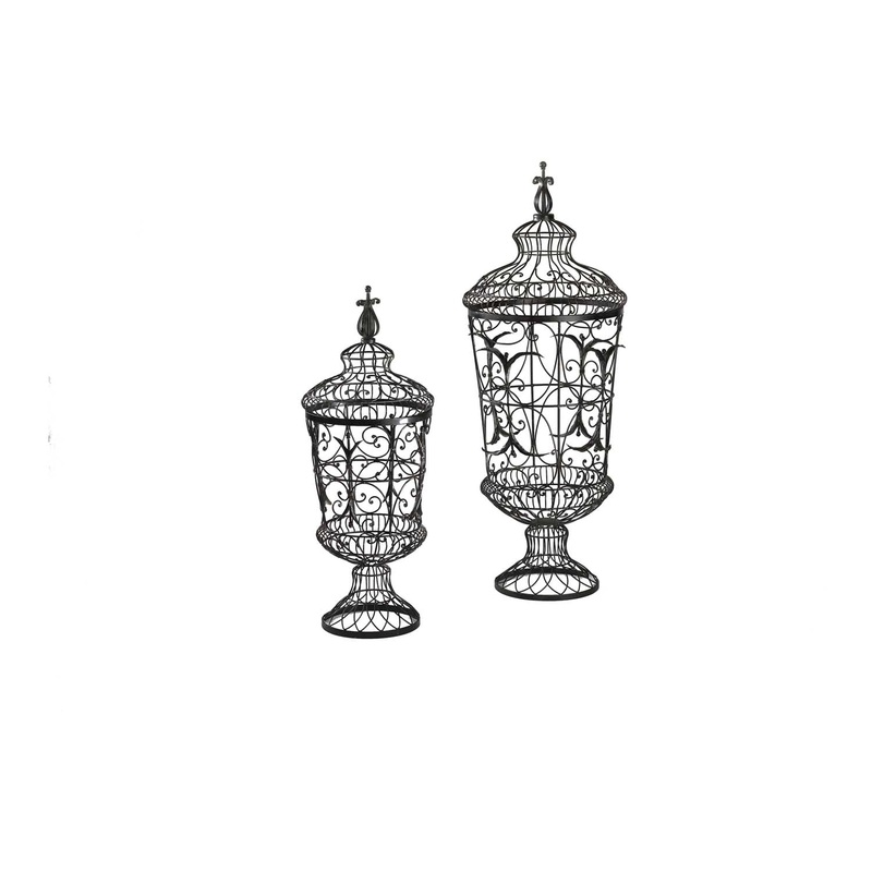 Brocade Urns Urns in Rust