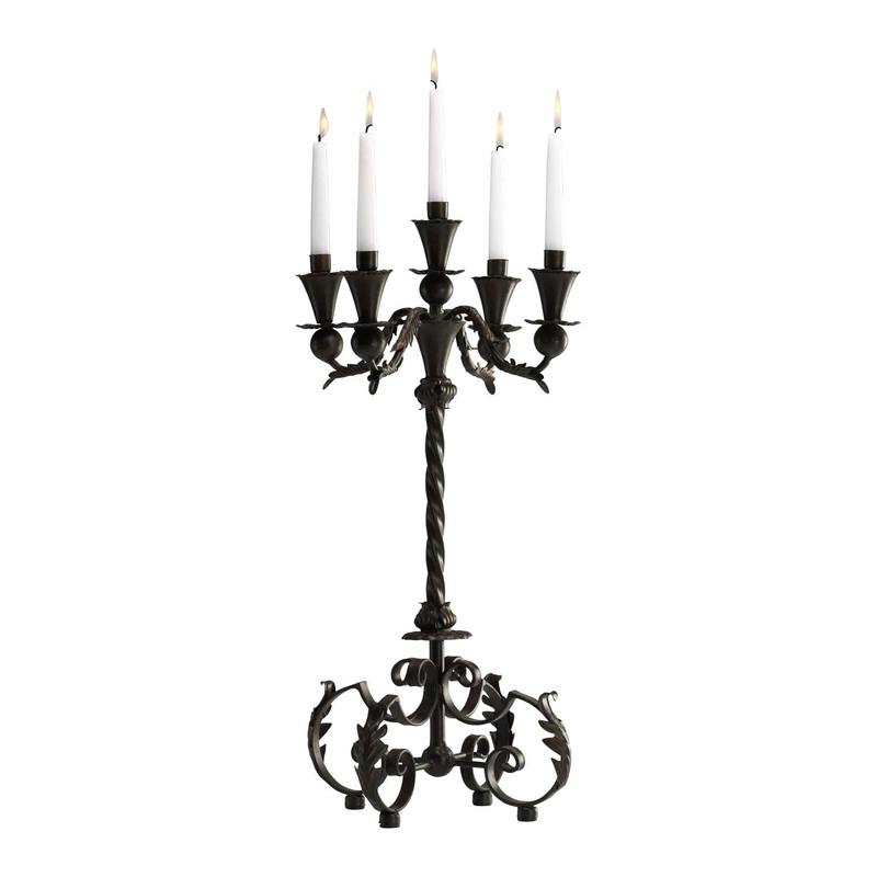 Candleholders Candelabra in Antique Rust