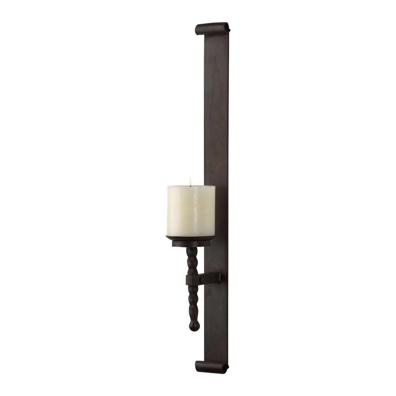 Candleholders Wall Candleholder in Natural Rust
