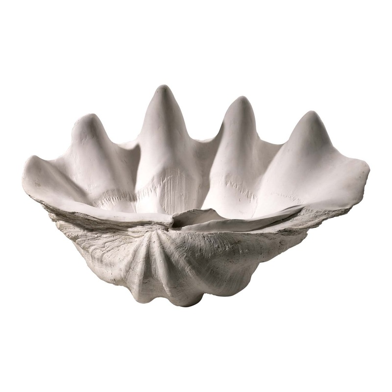 Clam Shell Sculpture in White