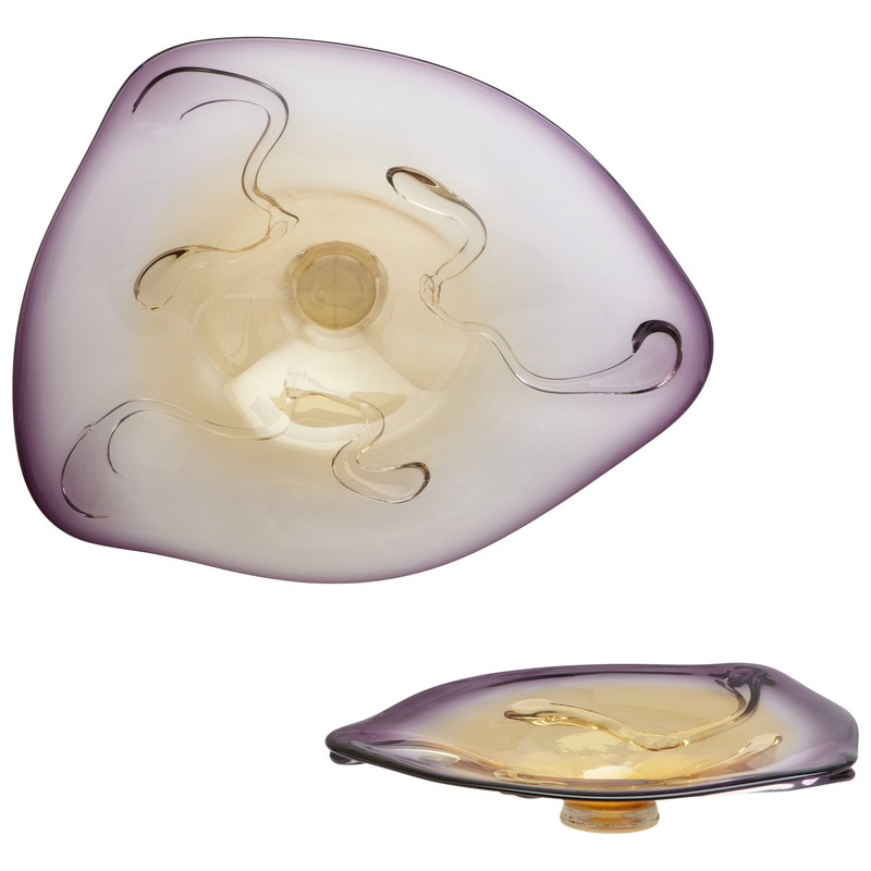 Copenhagen Bowl in Purple/Golden Amber