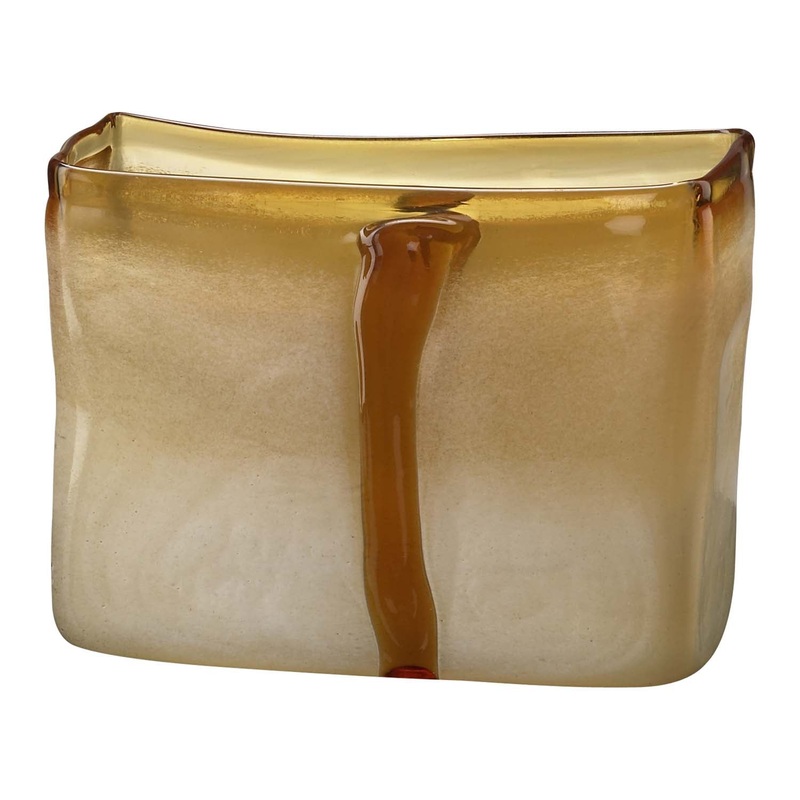 Cream and Cognac Vase in Cream And Cognac