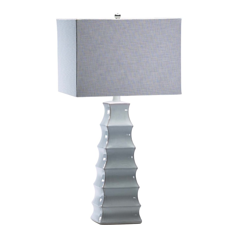 Emily One Light Table Lamp in White