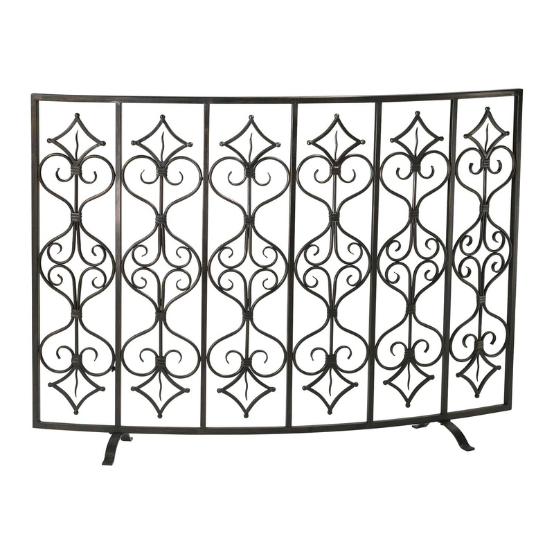 Fireplace Fire Screen in Canyon Bronze