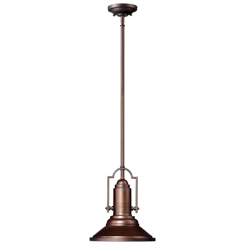 Harmon One Light Pendant in Oiled Bronze