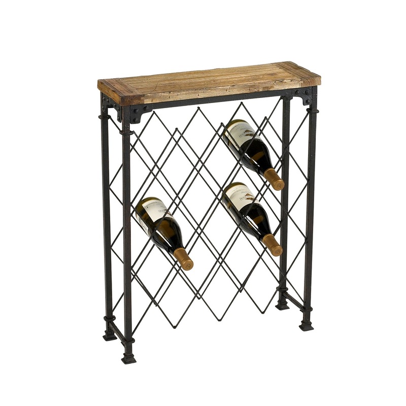 Hudson Wine Rack in Rustic