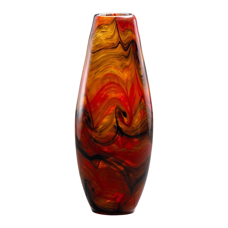 Italian Vase in Caramel Swirl