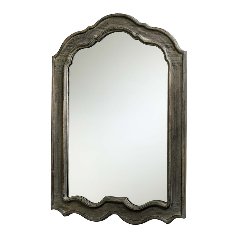 Kathryn Mirror in Distressed Gray