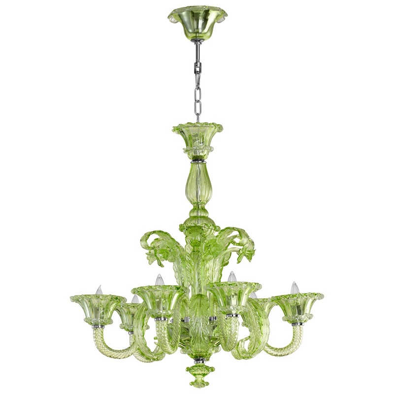Lascala Six Light Chandelier in Chrome