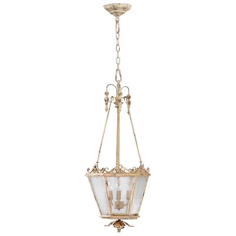 Maison Three Light Entry Pendant in Persian White