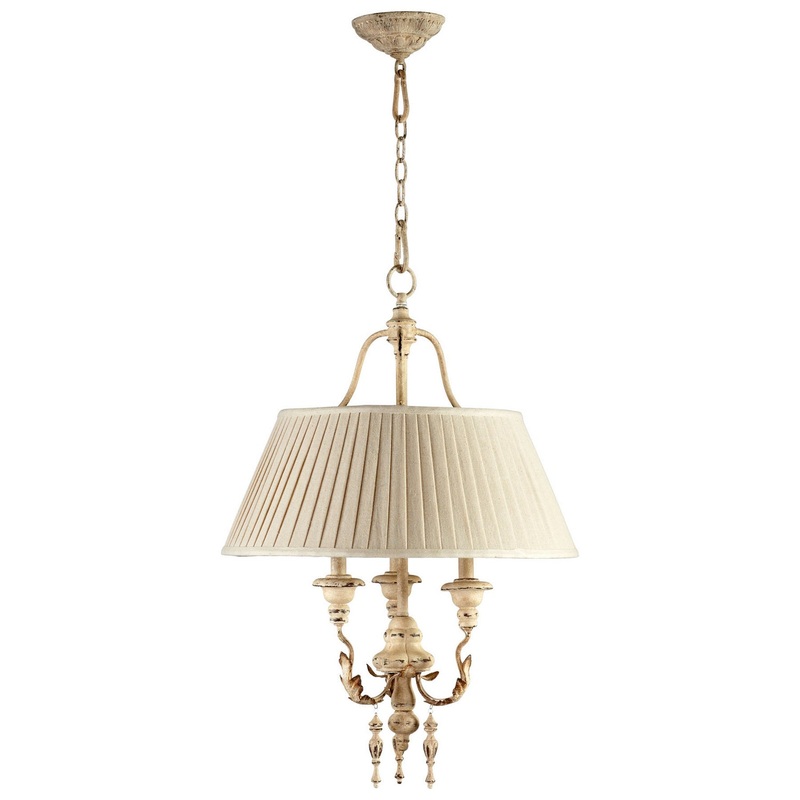 Maison Three Light Pendant in Persian White