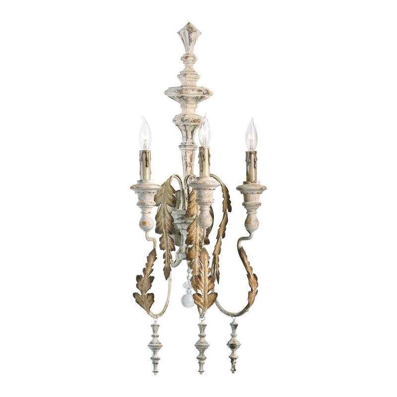 Motivo Three Light Wall Bracket in Persian White
