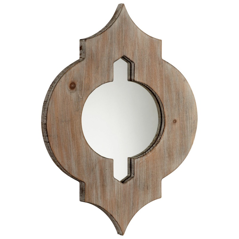 Turk Mirror in Washed Oak