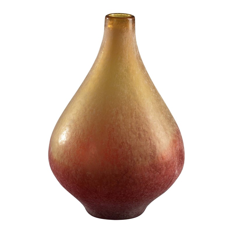 Vizio Vase in Yellow And Orange