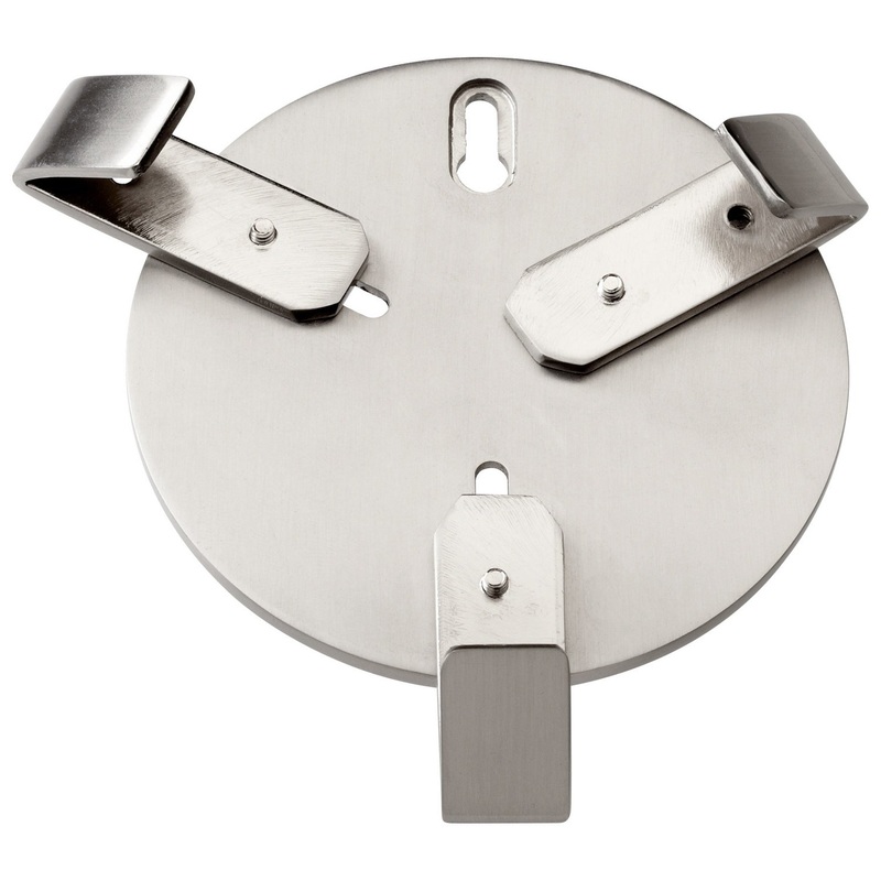 Wall Bracket Wall Hanger Bracket in Satin Nickel