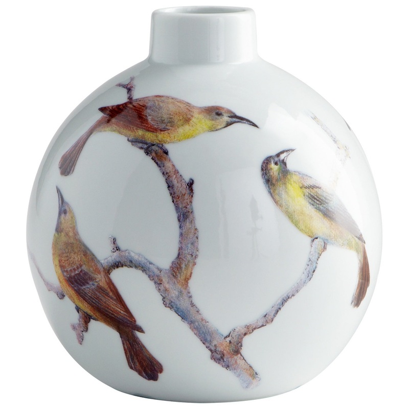 Aviary Vase in White