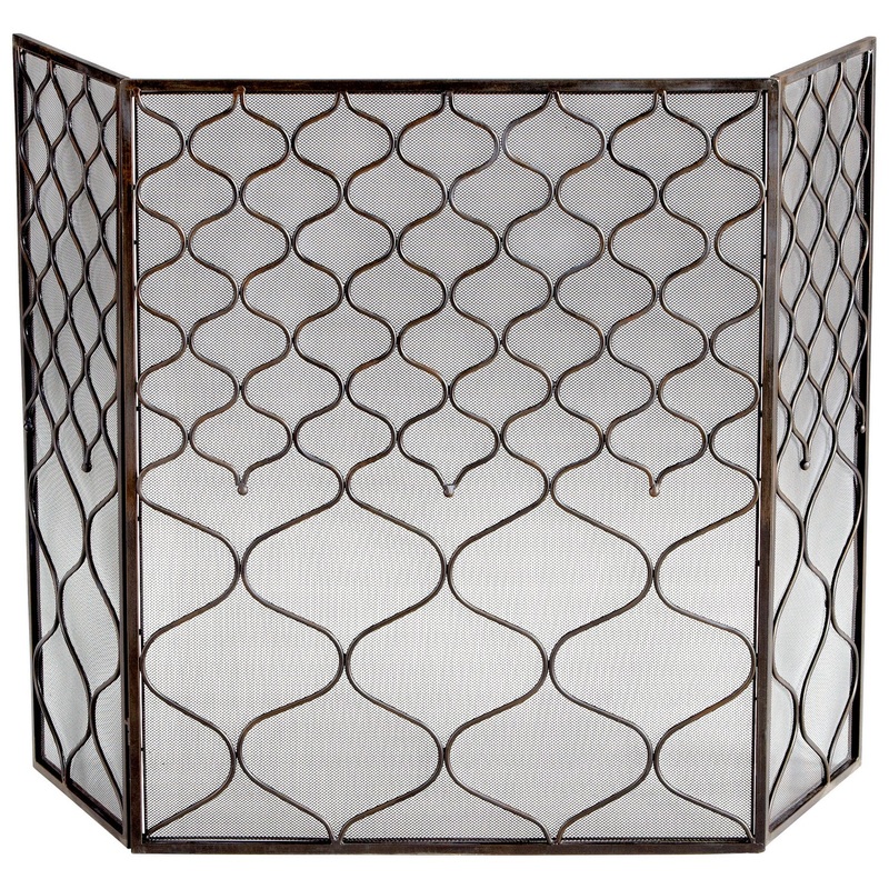 Blakewell Fire Screen in Bronze