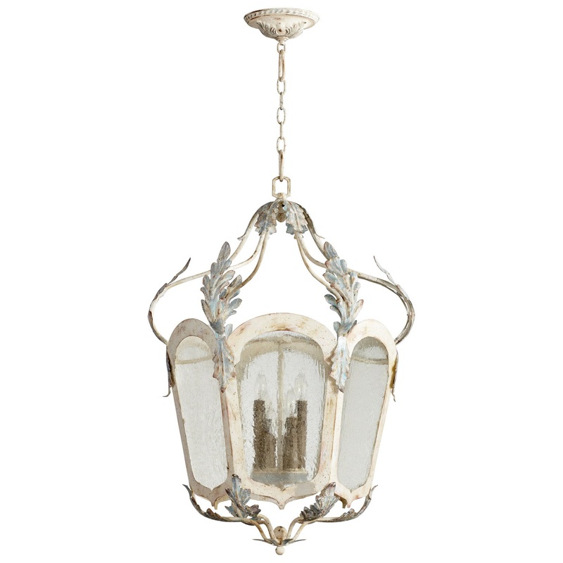 Chantal Six Light Pendant in Parisian Blue