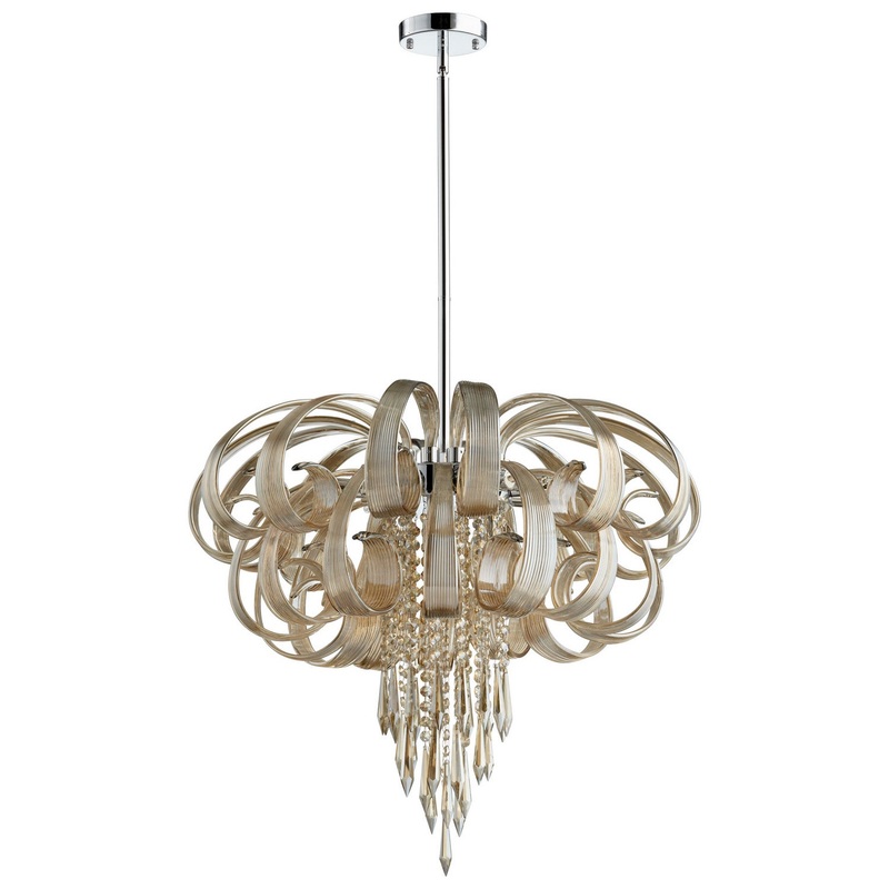 Cindy Lou Who Ten Light Chandelier in Chrome